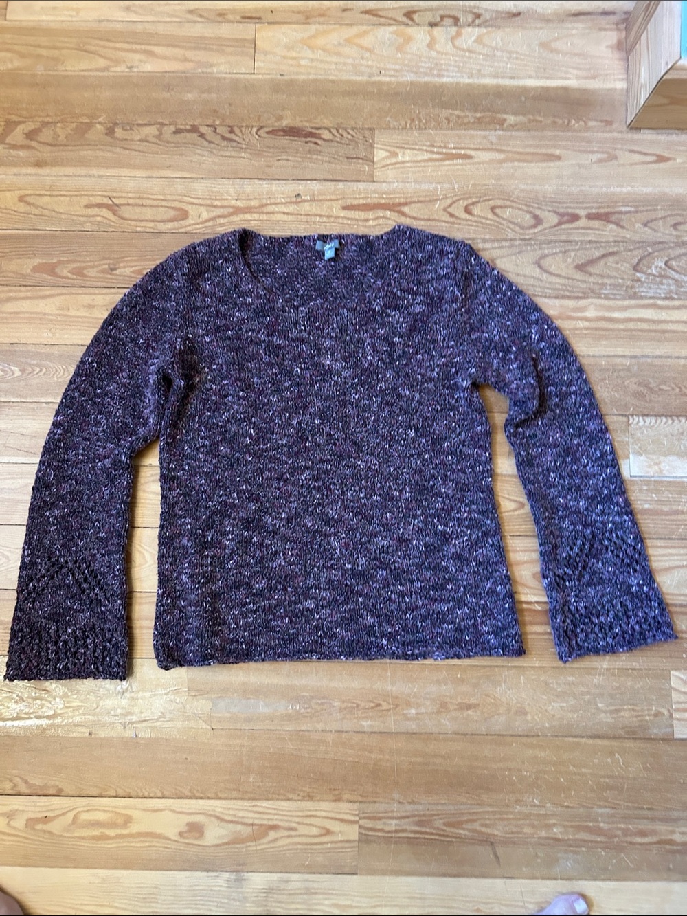 J Jill Women’s Purple Marled Knit Sweater